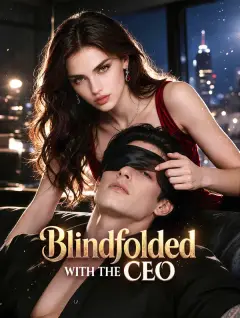 Blindfolded with the CEO poster