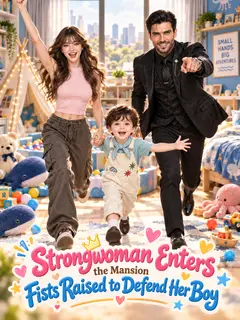 Strongwoman enters the mansion, fists raised to defend her boy poster