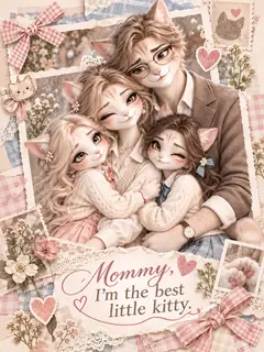 Mommy, I'm the best little kitty poster